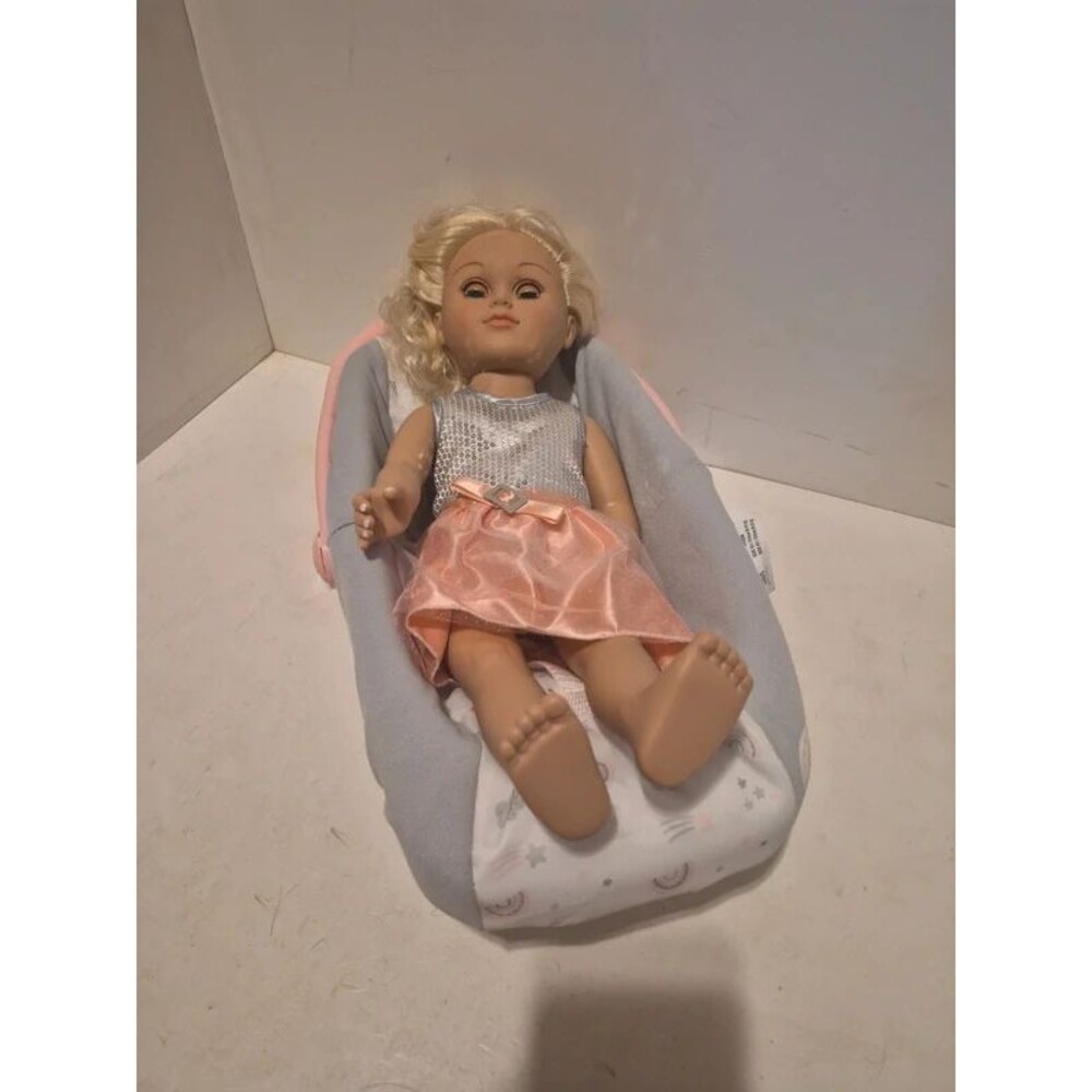 My Life doll and Hopscotch Lane car seat